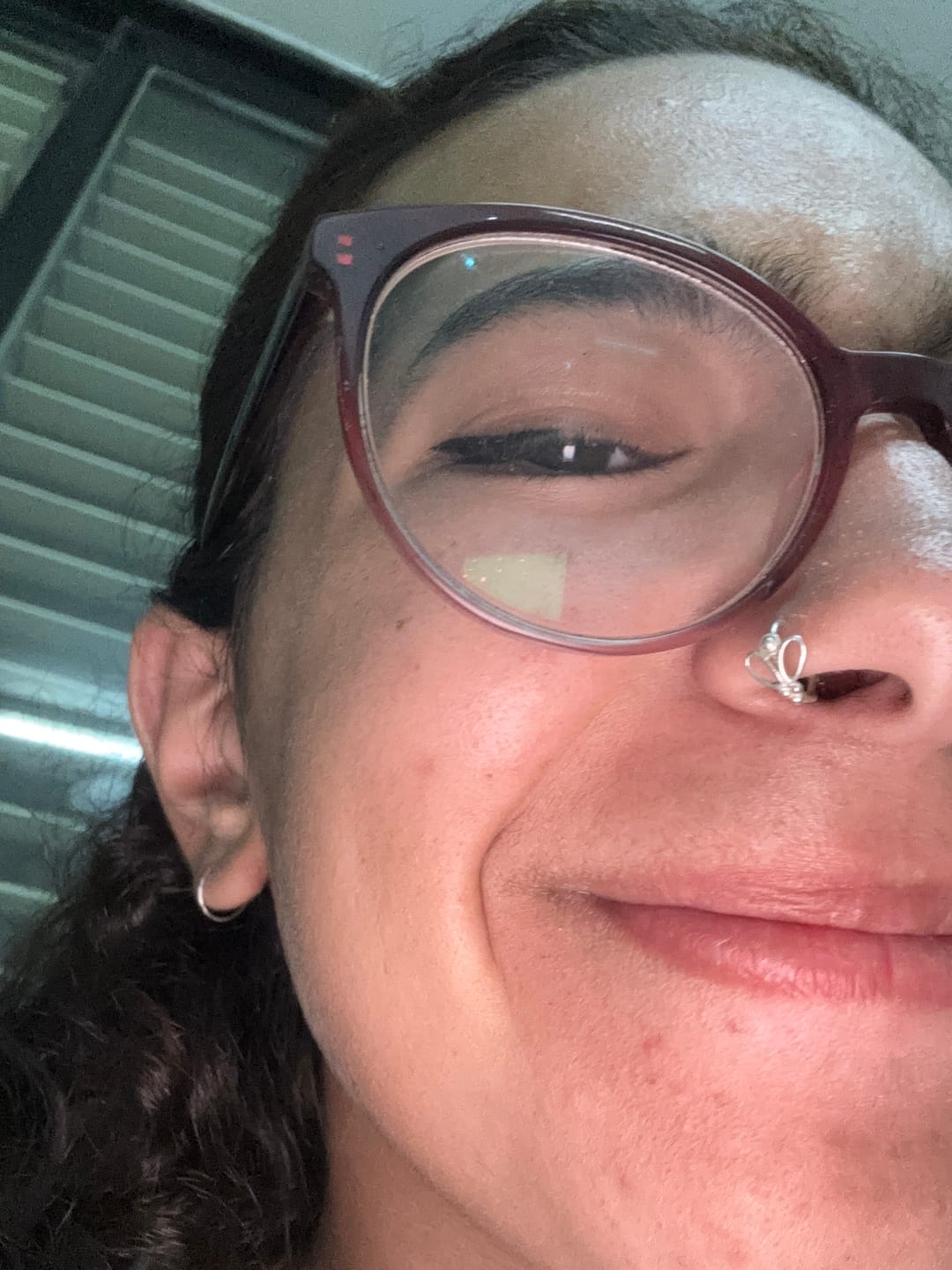 Customer photo review of נזם חישוק מעיין