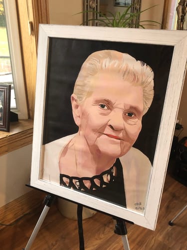 Customer photo review of Custom Paint By Numbers Kit