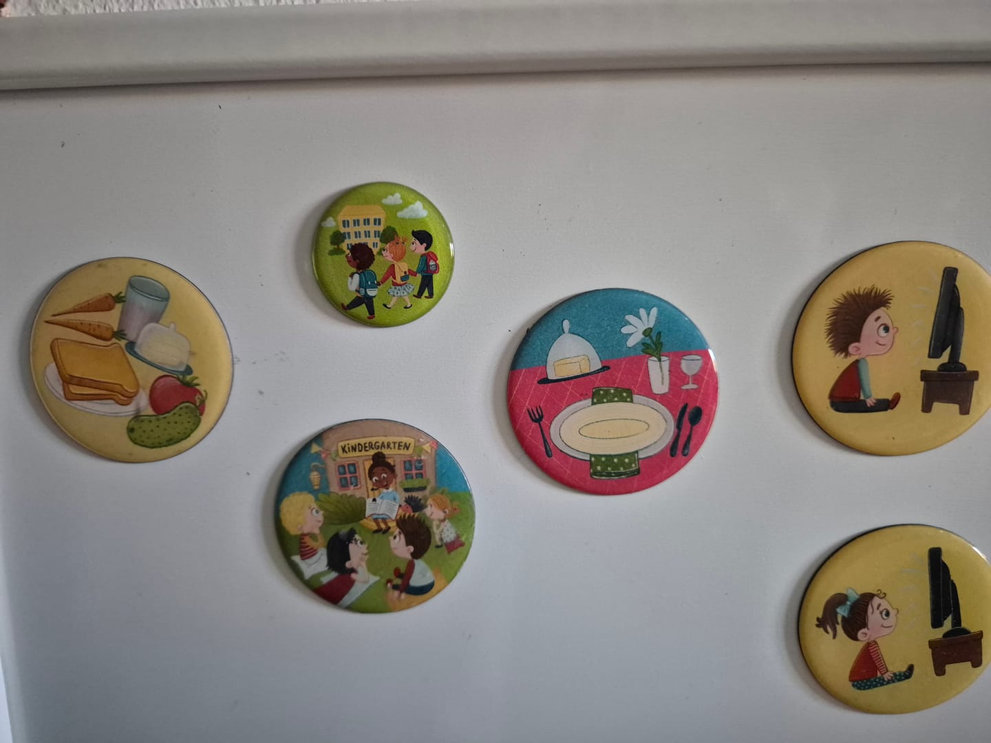 Customer photo review of Einzelner Magnet: Ferienende- Schulmagnet in 4 cm