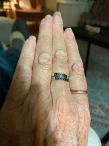 Customer photo review of Just Breathe Ring