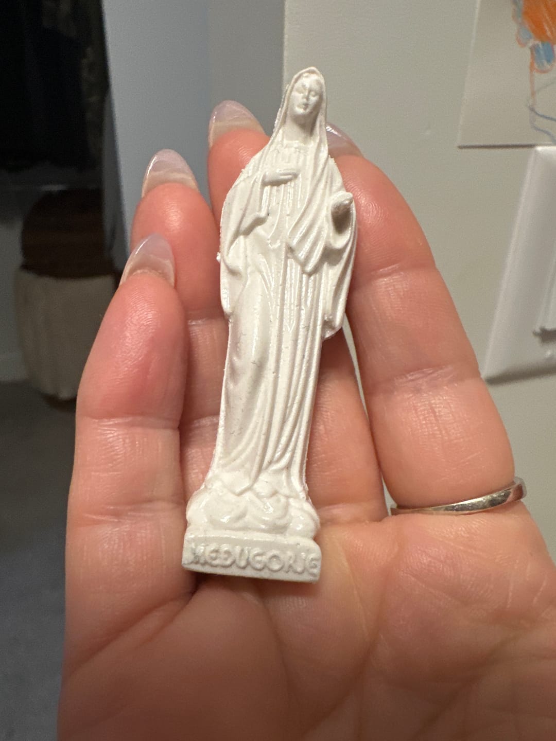 Customer photo review of Miracle Mary Queen of Peace Petite Statue