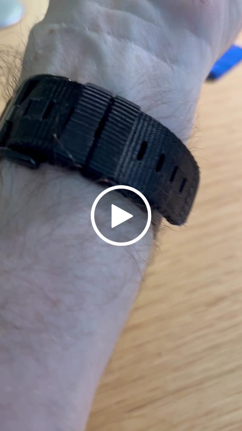 Customer video review of Garmin Tactical Nylon Strap - Durable QuickFit Band