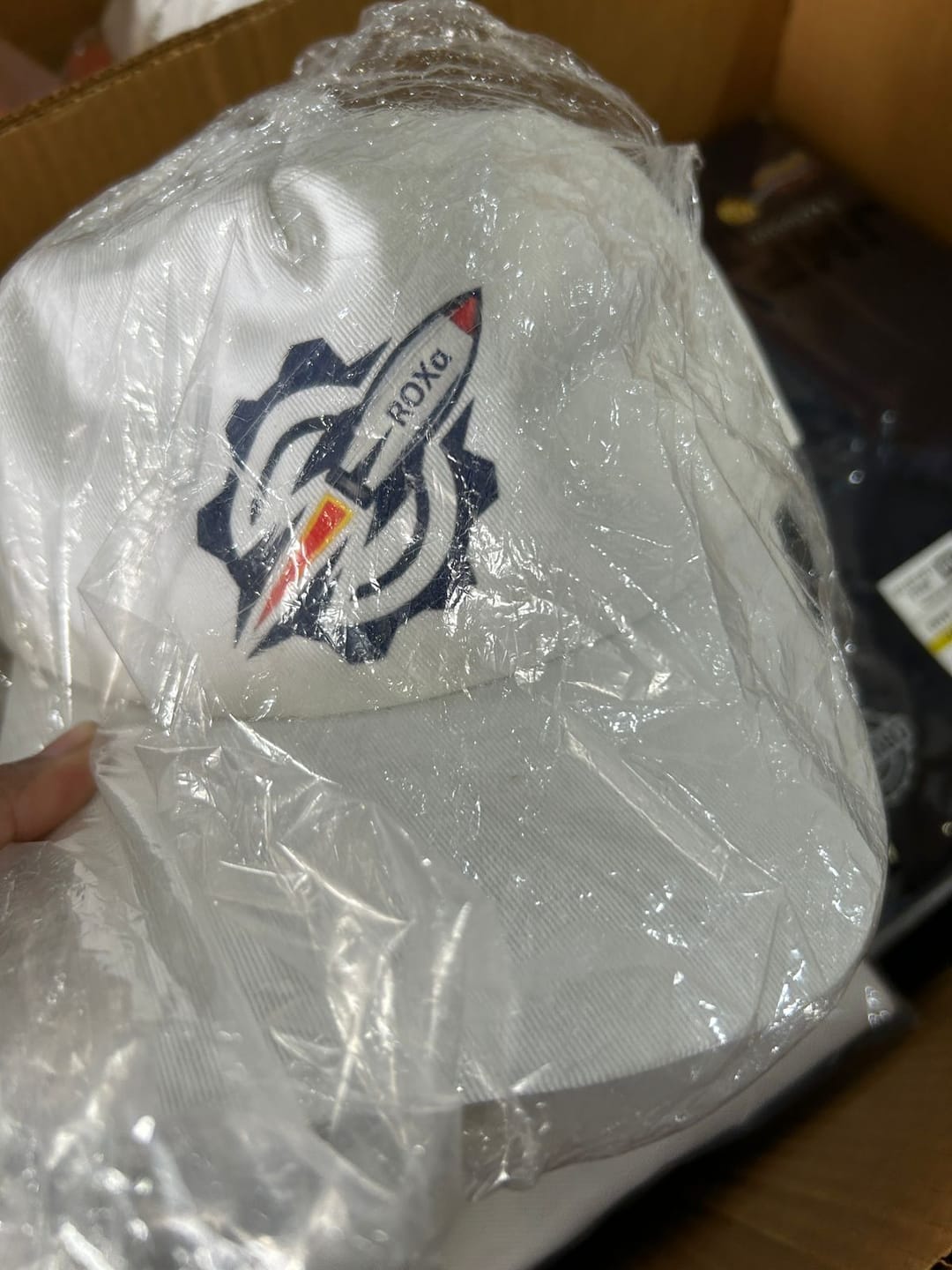 Customer photo review of Customized Caps | Customized With Your Company Logo | PrintMine.in