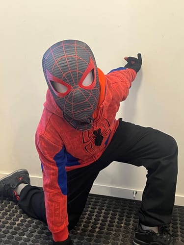 Customer photo review of [NEW] Spidey Gear™ Miles Morales PS5 Mask