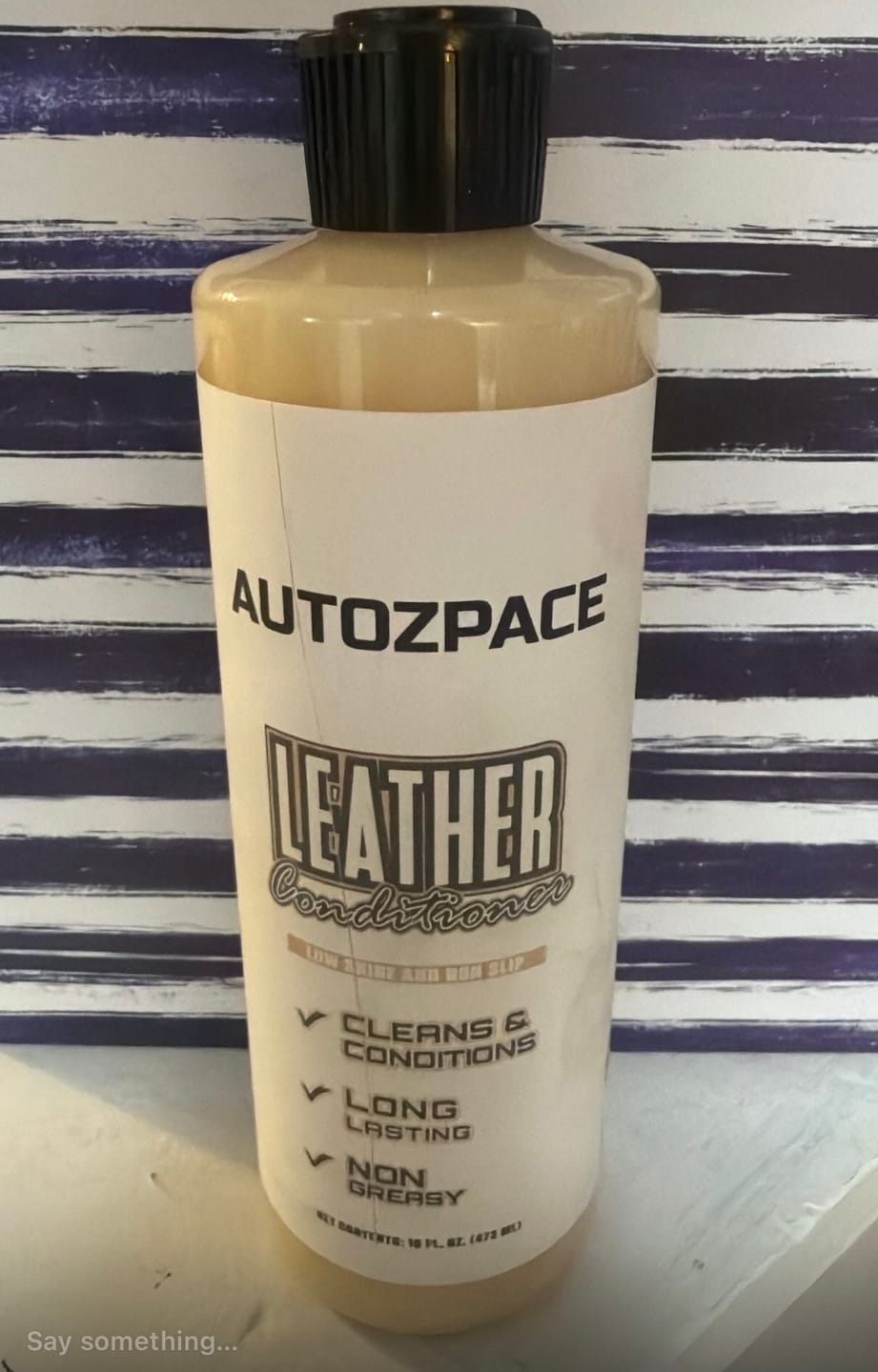 Customer photo review of AUTO ZPACE™ Leather Cleaner & Conditioner Kit