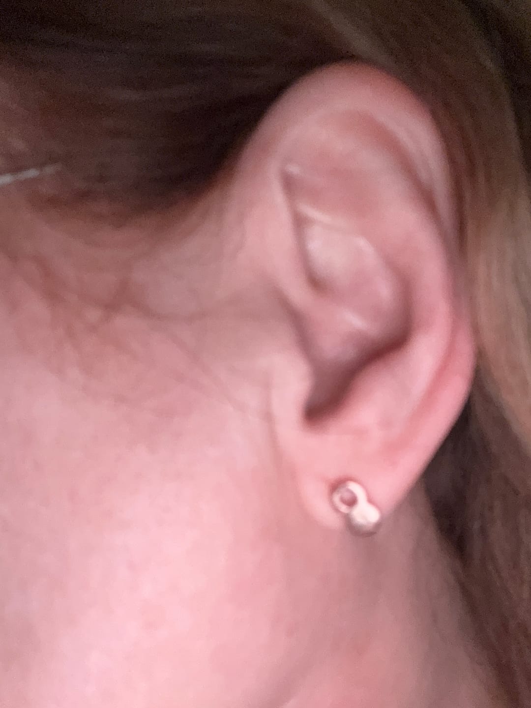 Customer photo review of The Empty Tomb Stud Earrings