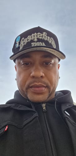 Customer photo review of Godspeed Forever Trucker 3M Reflective Hat Black