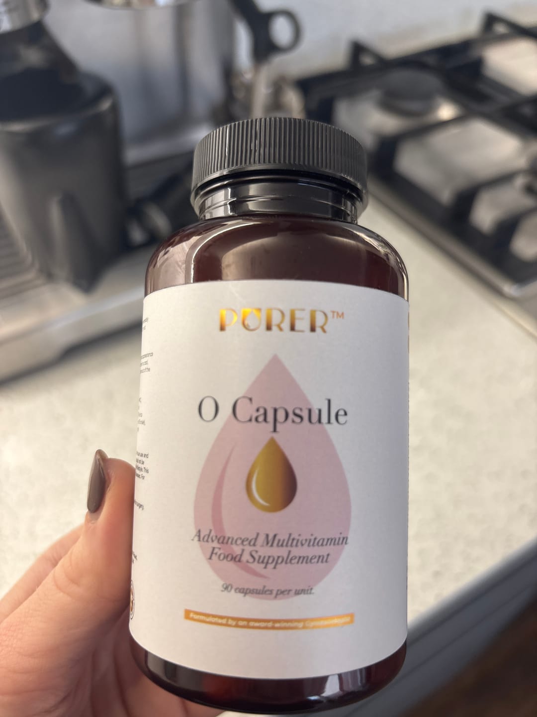 Customer photo review of The O Capsule - multivitamin for ovarian health - perimenopause, PCOS and fertility