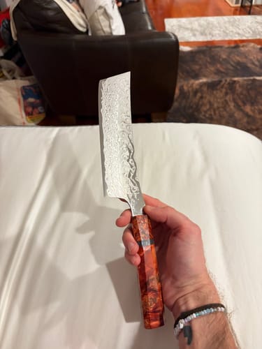 Customer photo review of Ryusen Hamono Gurenhiryu Nakiri 155 mm