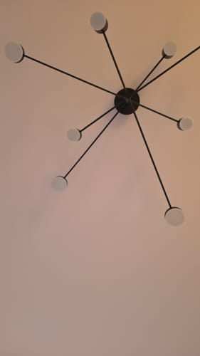 Customer photo review of Lustra LED Nordic Style Maxi WEB Black Echivalent 600W Telecomanda
