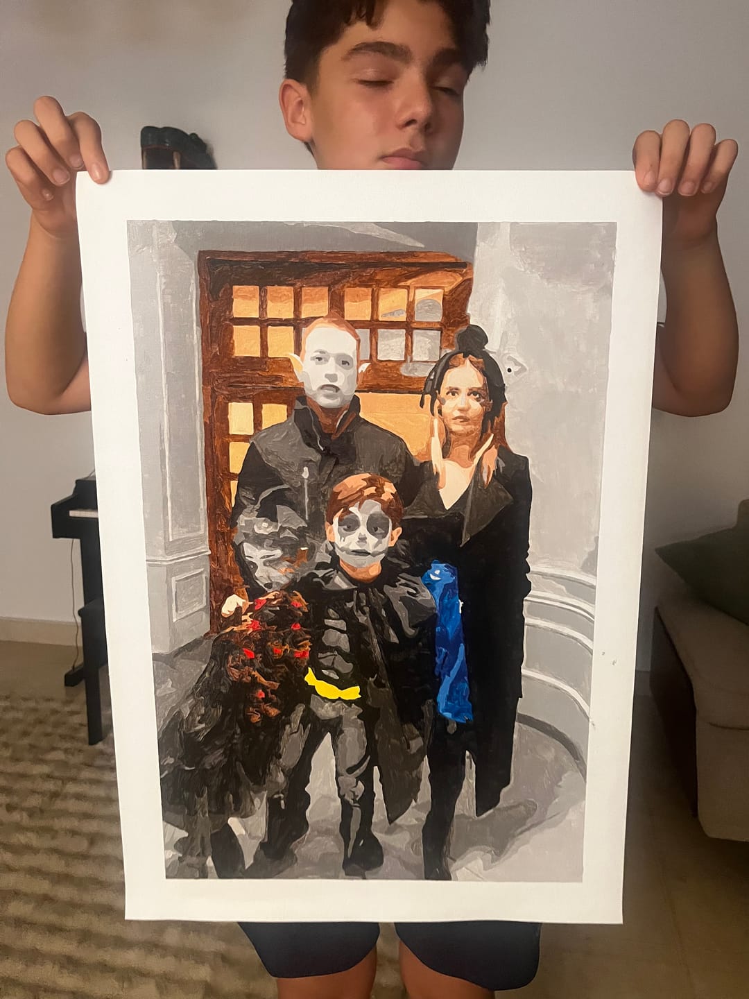 Customer photo review of Customized Paint by Numbers Kit - Paint Your Own Photo