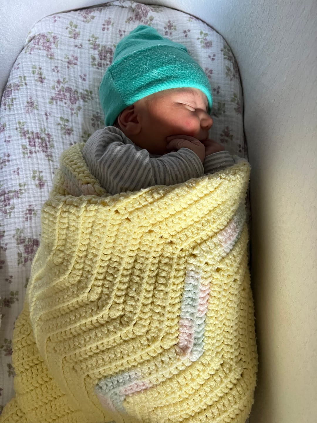 Customer photo review of Helmet-Friendly Merino Beanie for Kids & Babies