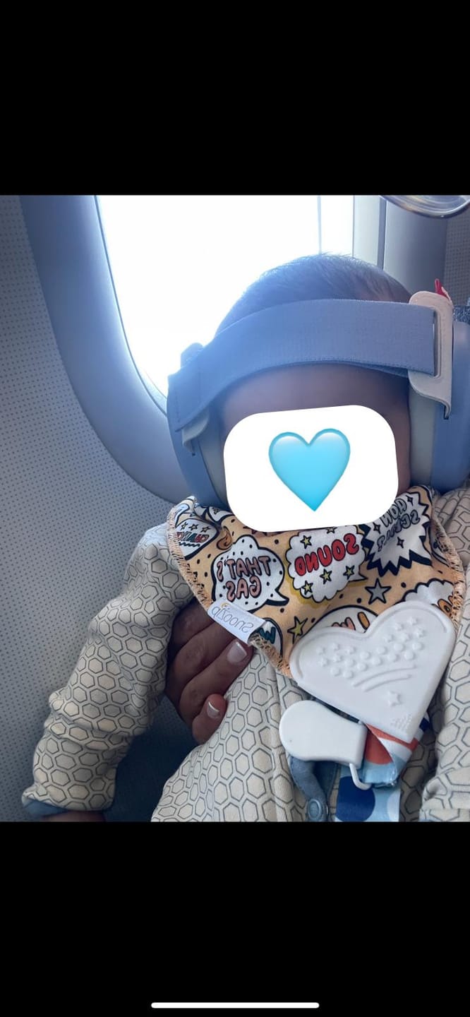 Customer photo review of What's the craic? Teething Bib