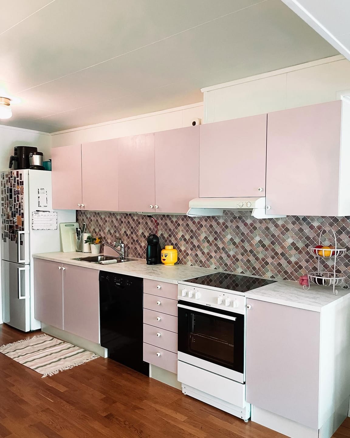 Customer photo review of Lanterne pastell selvklebende veggfliser
