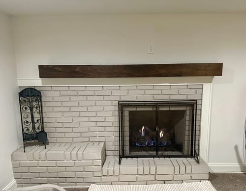 Customer photo review of Distressed Mantels