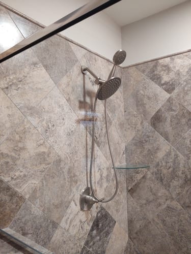 Customer photo review of 7 Inch Shower Arm and Flange