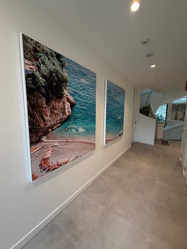 Customer photo review of Positano Sands | Left PT | Framed Canvas