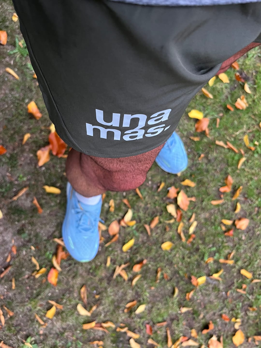 Customer photo review of saysky mens pace shorts 5", green.