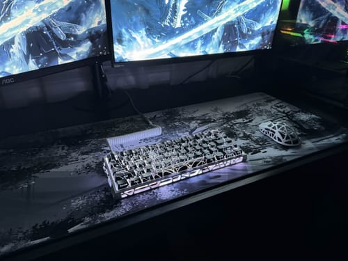 Customer photo review of Japanese Garden White | Mousepad