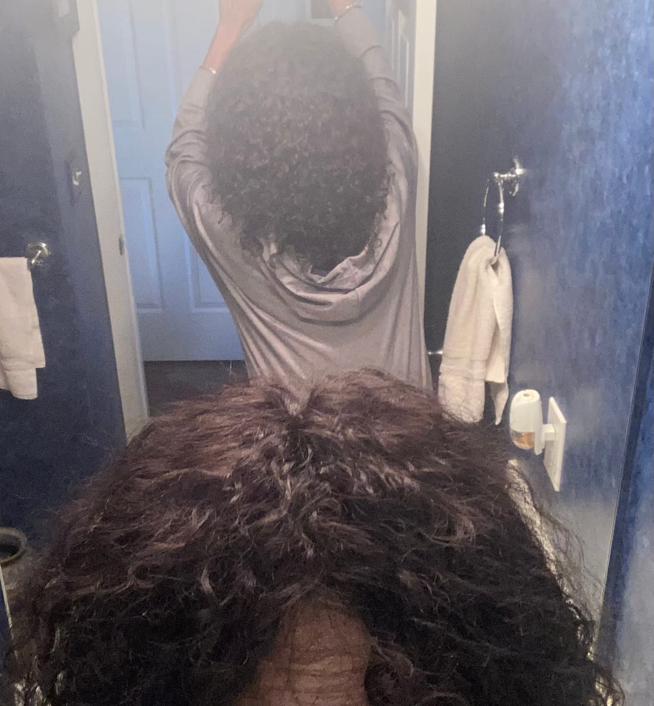 Customer photo review of Raw Indian Curly Hair