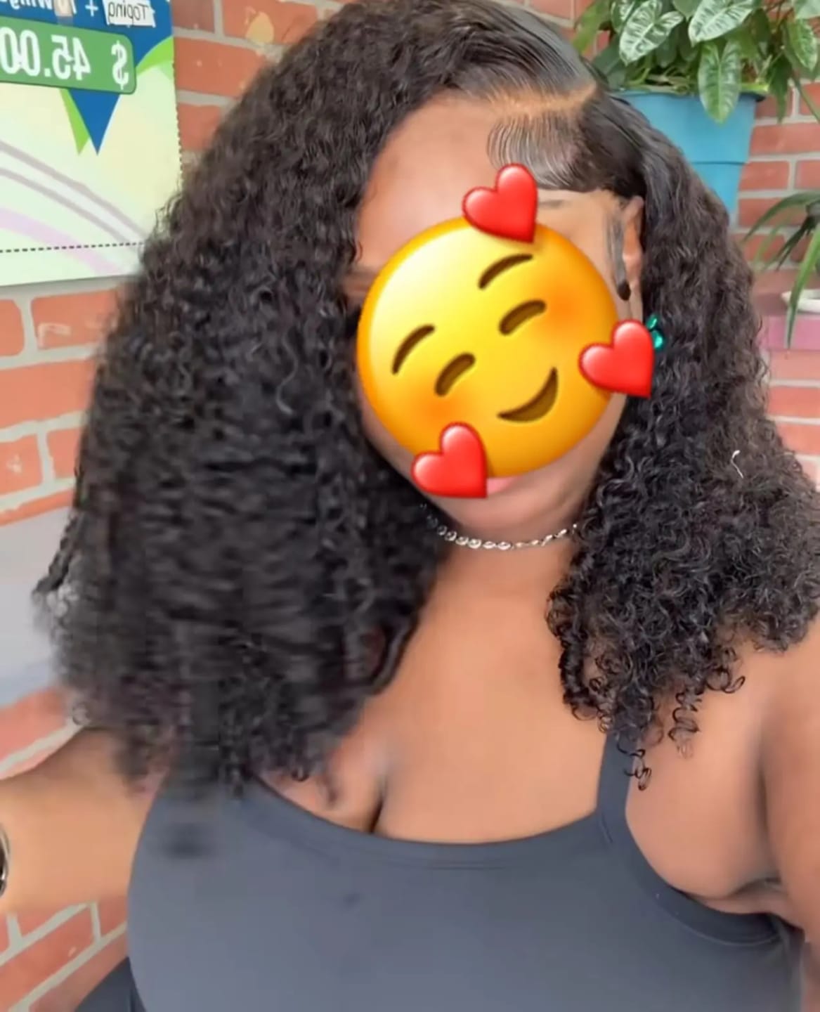 Customer photo review of MORE FACE M-cap Burmese Curly Wear Go Wigs Pre Cut 9x6 HD Lace Bleached Knots Glueless Wigs Human Hair Tiny Knots Pre Plucked Hairline
