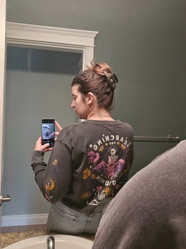 Customer photo review of Searching for Serotonin Mineral Wash Long Sleeve