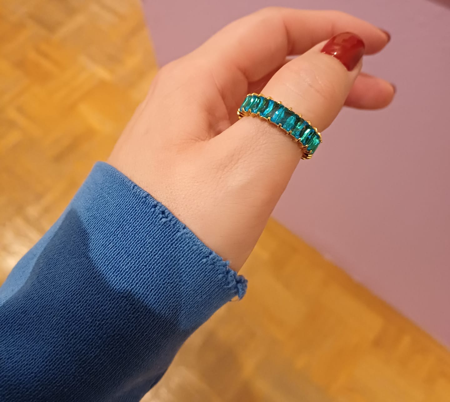 Customer photo review of Ocean Ring | 18K vergoldet