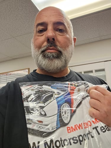 Customer photo review of RACING DNA OVERSIZED BOX TEE