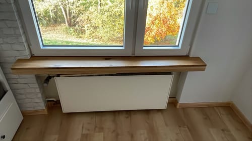 Customer photo review of Aufsatzfensterbank Eiche