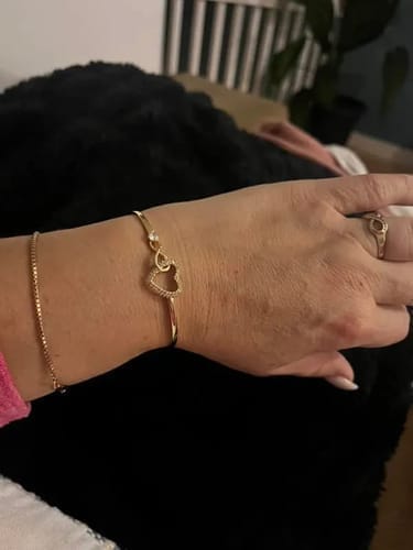 Customer photo review of An Meine Tochter - Unendlichkeit Herz Armband – Für Immer Verbunden