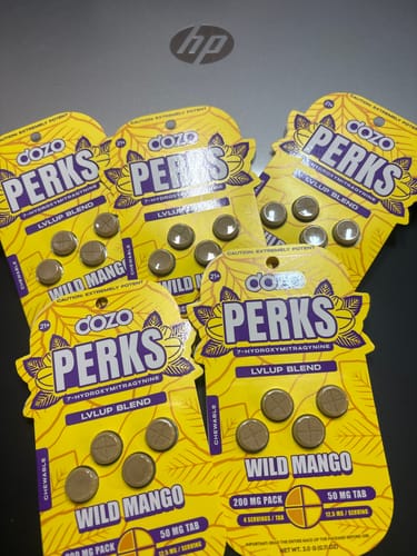 Customer photo review of 4ct 50mg Dozo PERKS 7-HYDROXYMITRAGYNINE | WILD MANGO (PARTY BLEND)
