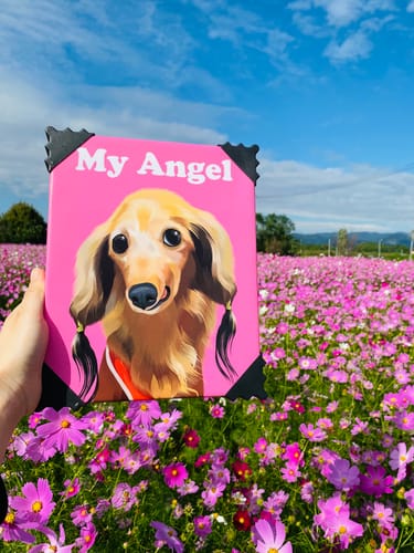 Customer photo review of Petcanva©オーダーメイド ペット似顔絵