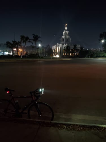 Customer photo review of HORI 1300 DUAL MOUNTED BIKE LIGHT