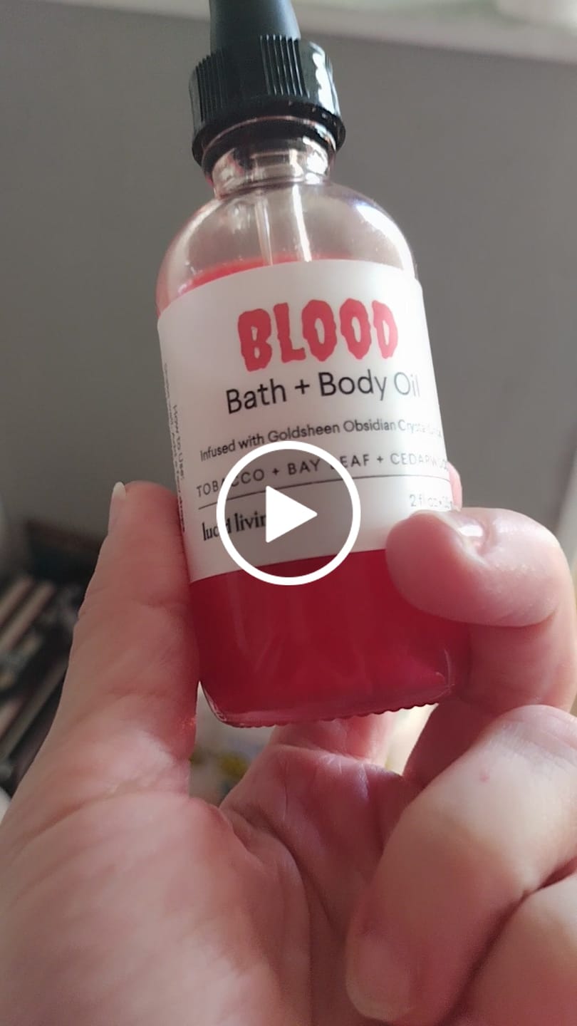 Customer video review of BLOOD Bath & Body Oil