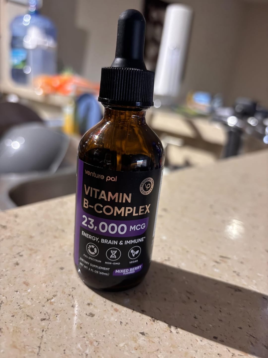Customer photo review of Vitamin B - complex - Mixed Berry - 200 mcg Liquid Drops