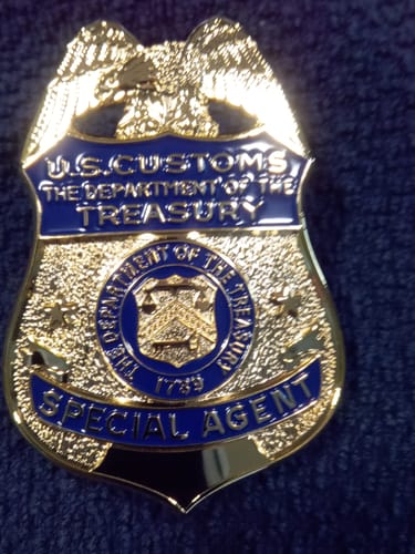 Customer photo review of U.S. Customs Treasury Special Agent Badge MUSEUM QUALITY