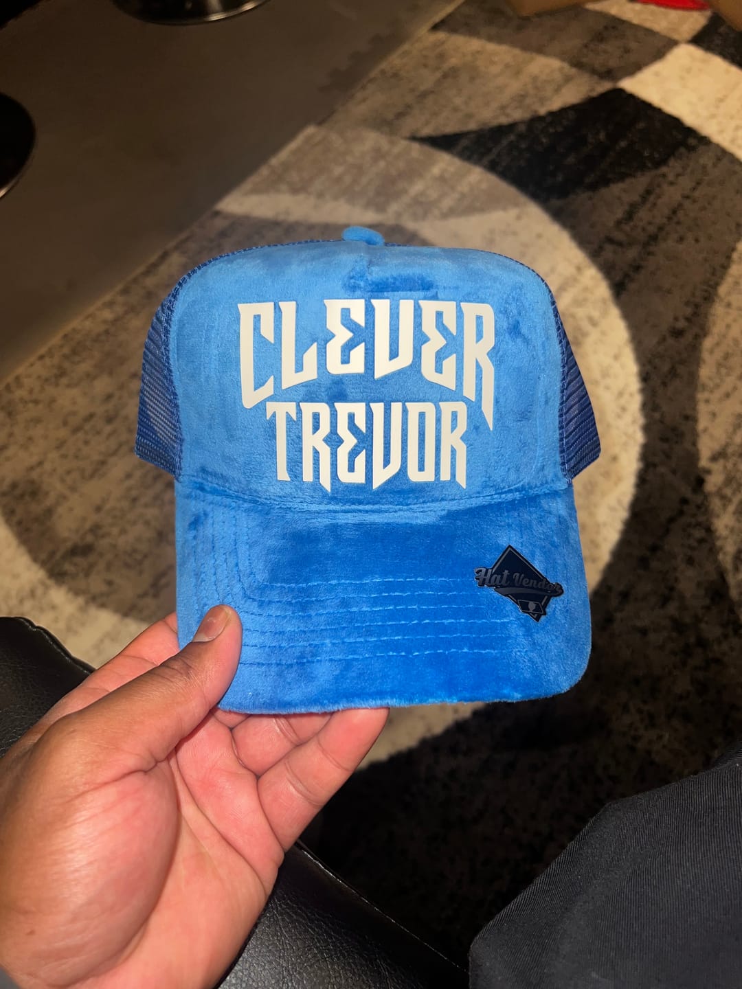 Customer photo review of Velvet Trucker Hat