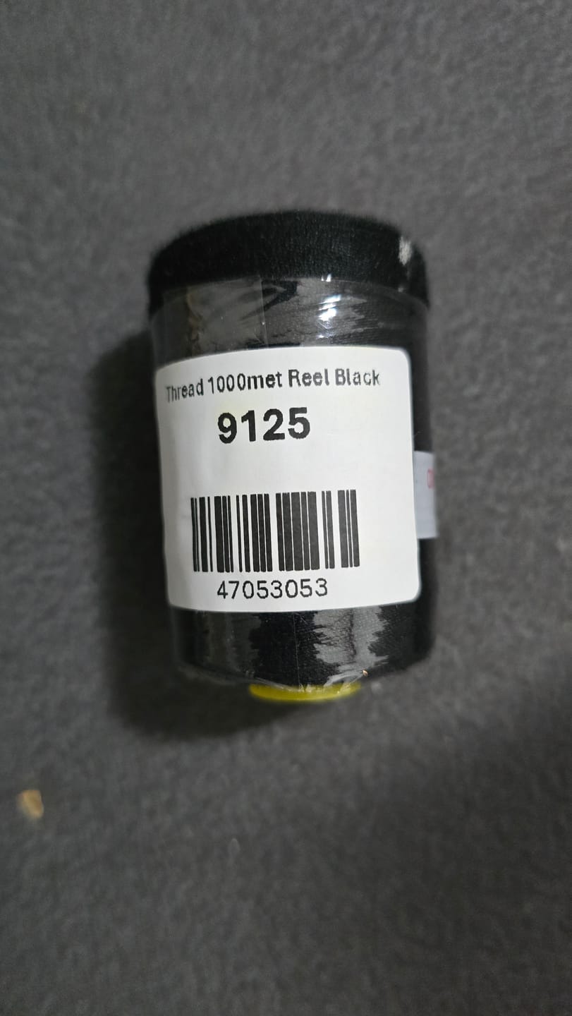 Customer photo review of Thread 1000met Reel Black