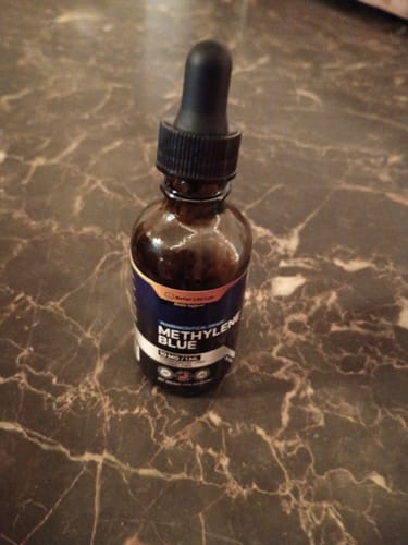 Customer photo review of Pharma-Grade Methylene Blue Tincture Supplements – Enhance Focus, Memory & Cognitive Energy