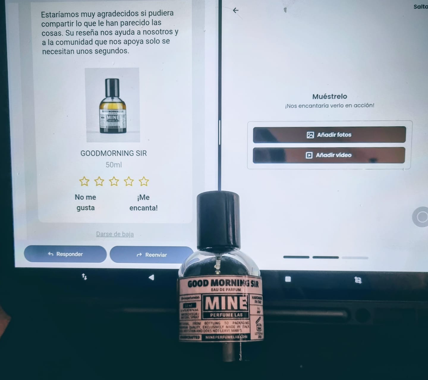 Customer photo review of GOODMORNING SIR