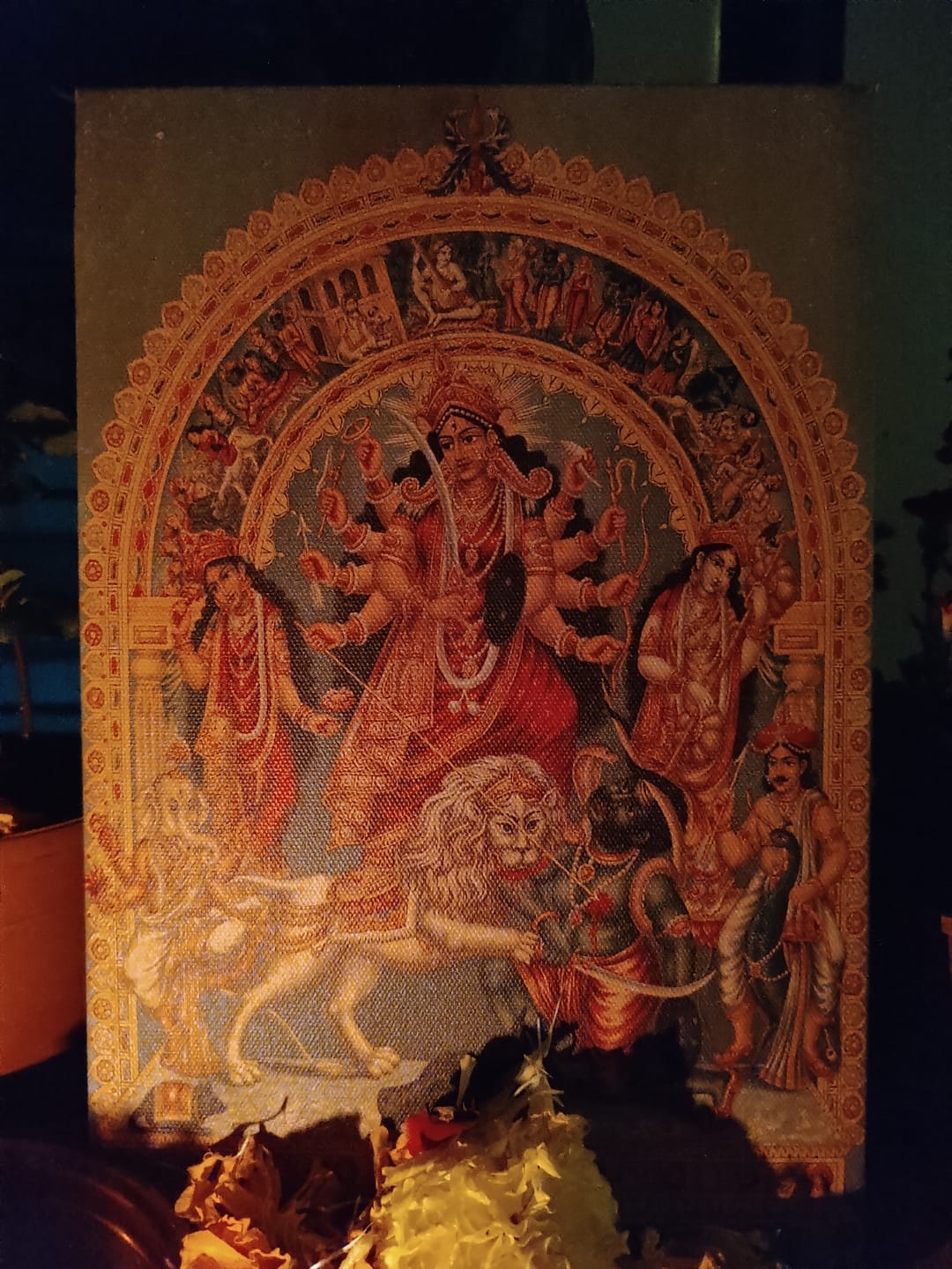 Customer photo review of Maa Durga, West Bengal, Calcutta, India Wall Art Print