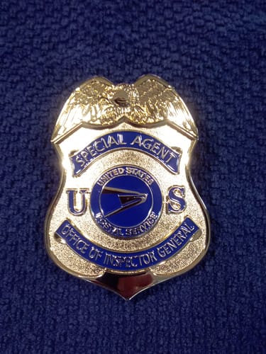Customer photo review of USPS OIG U.S. Postal Service Office of Inspector General Special Agent Badge