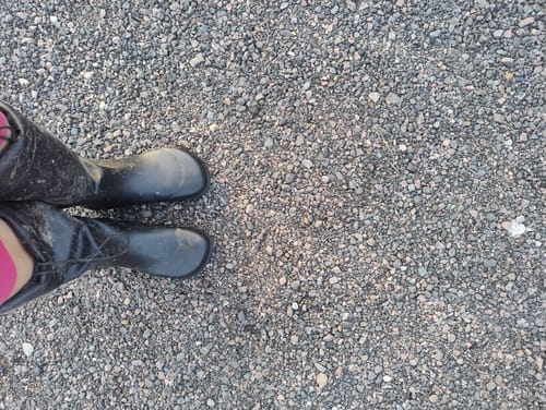 Customer photo review of Vaistoa Katve 2 | Rubber Barefoot Rain Boots