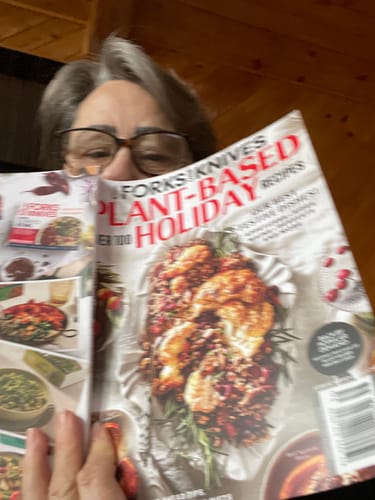 Customer photo review of Print Version - Forks Over Knives Plant-Based Holiday Special Edition Magazine 2025