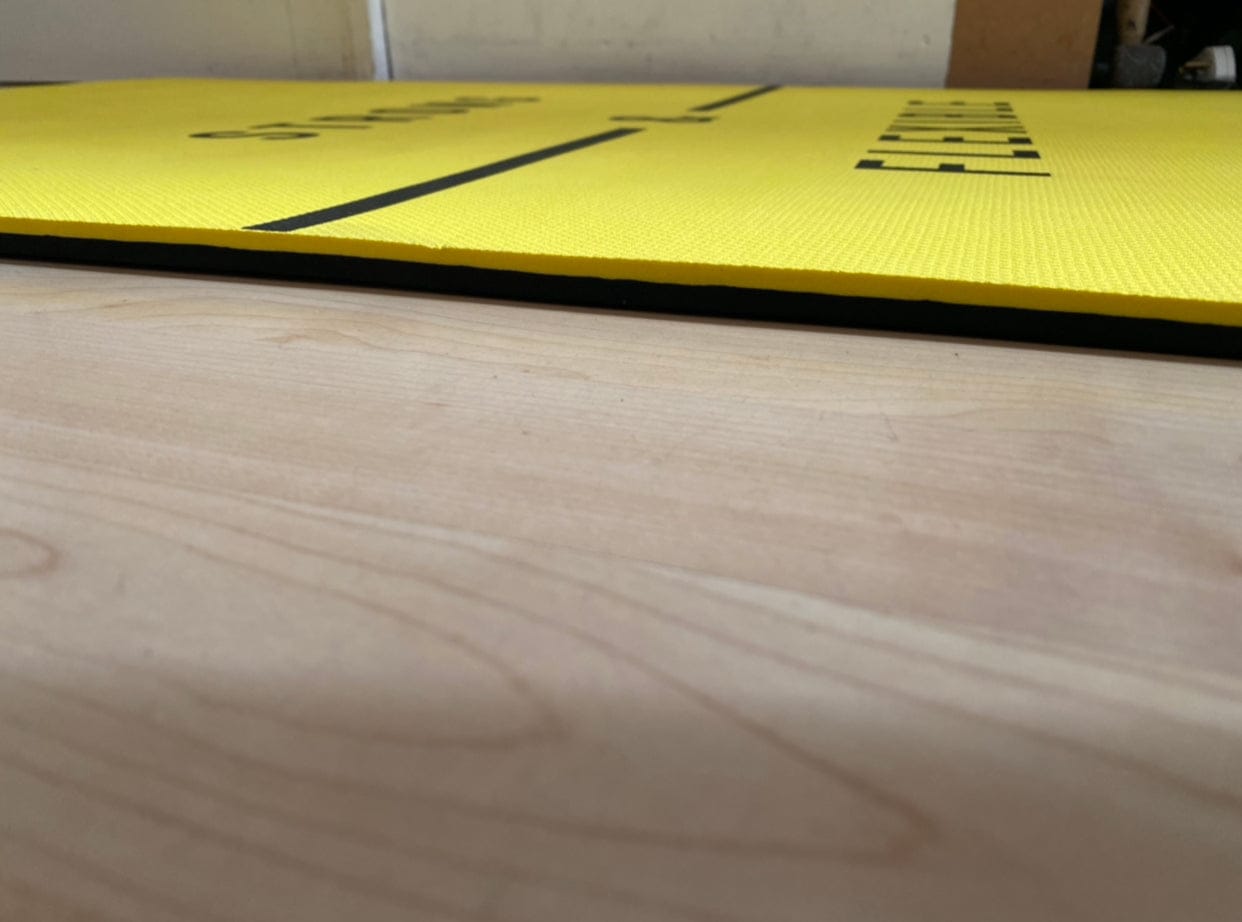 Customer photo review of Large Exercise Mat - Extra Wide & Thick Yoga Mat