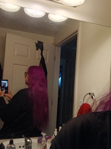 Customer photo review of Instant Dye Shampoo