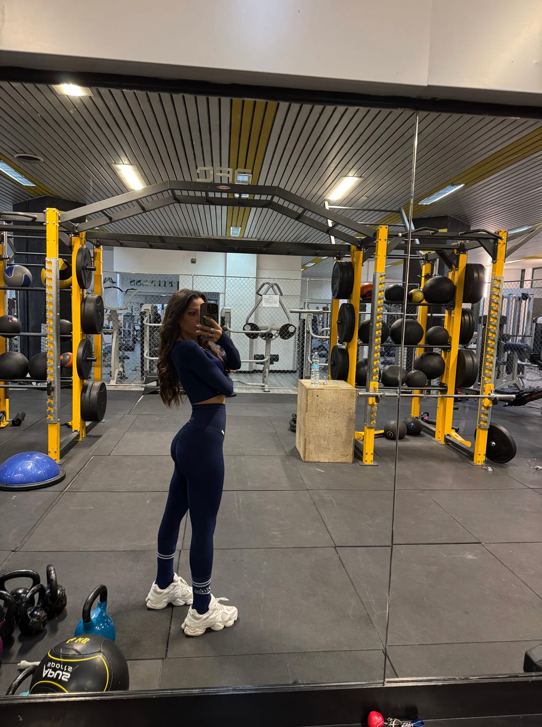 Customer photo review of Bolero Gym Fashion Blu Notte