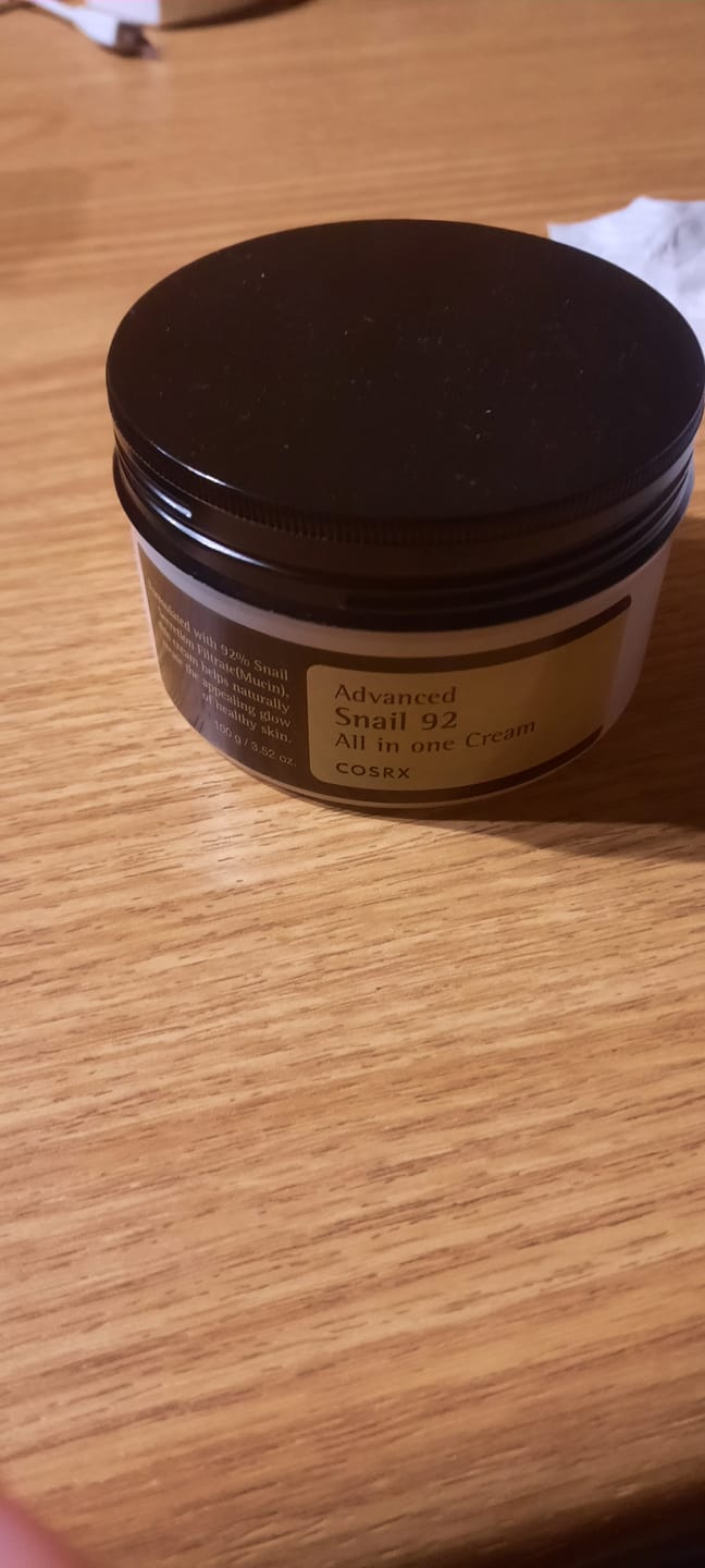 Customer photo review of Aktīvas iedarbības krēms ar gliemežu mucīnu Cosrx Advanced Snail 92 All in One Cream