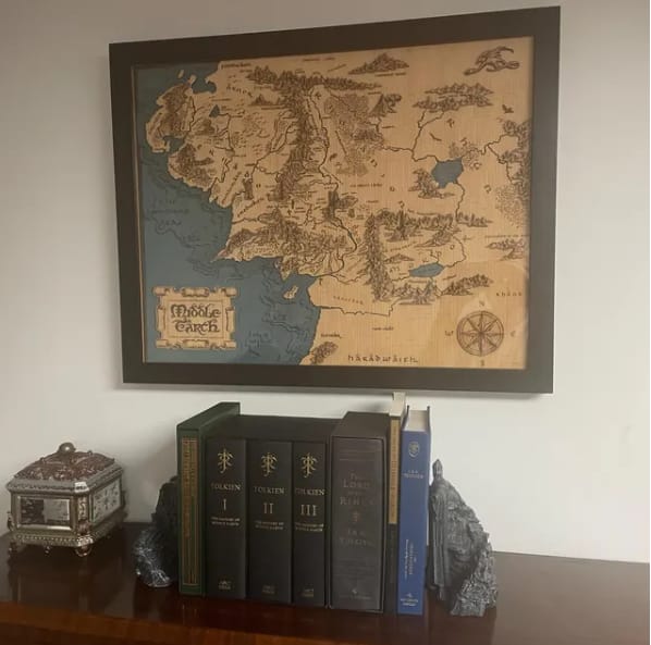 Customer photo review of MIDDLE EARTH™ 3D  WOOD MAP