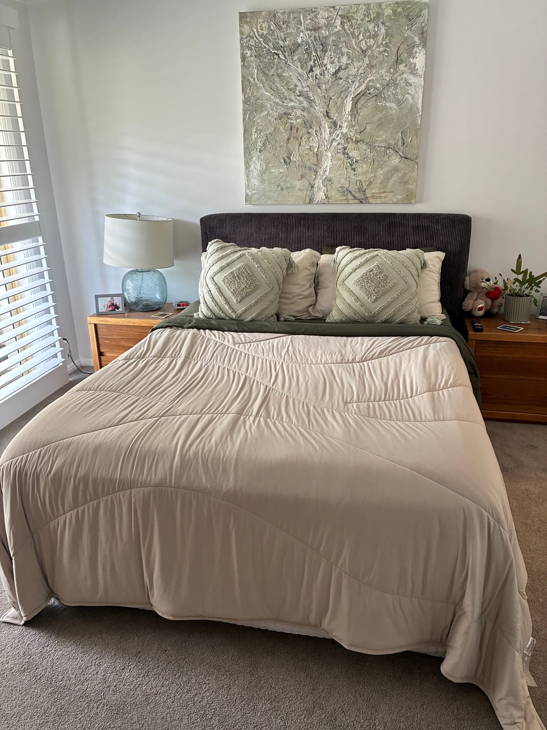 Customer photo review of Summer Snooze Premium Cooling Blanket